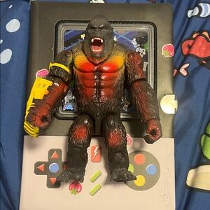 Gorilla Action Figure with Red and Black Details